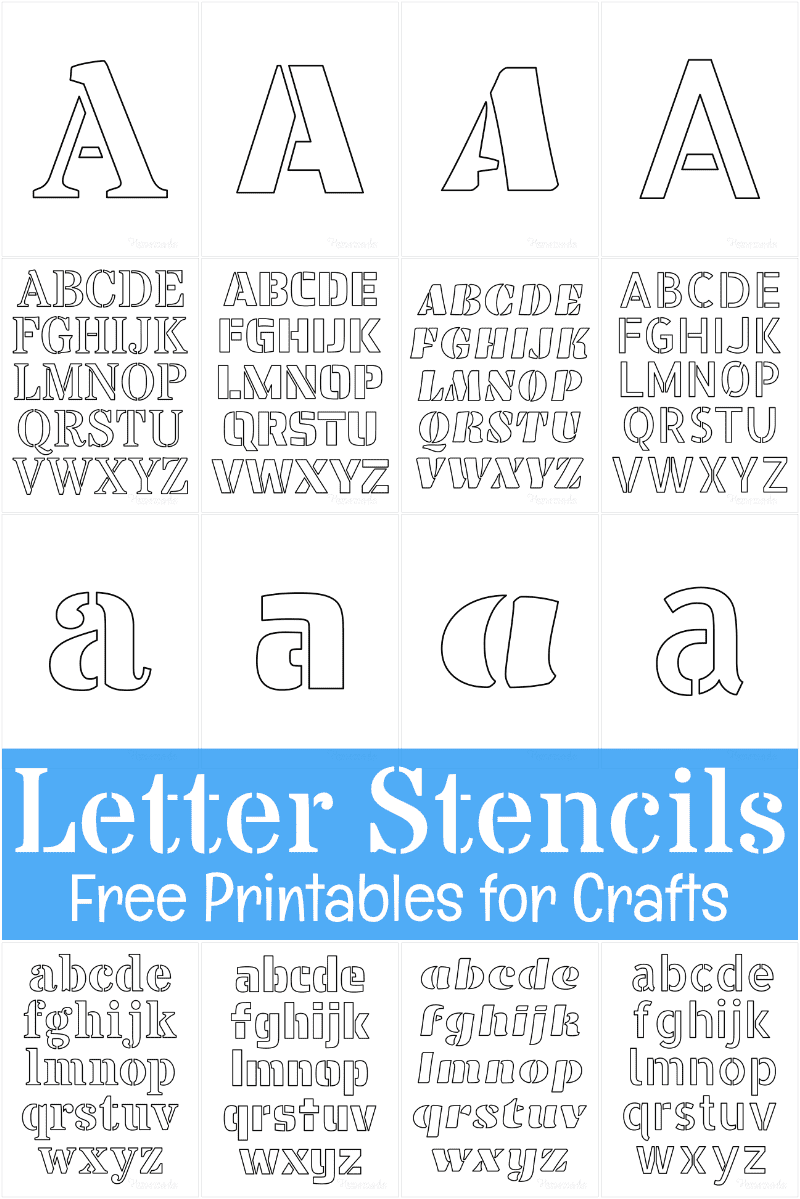 3 Inch Alphabet Stencils Free Printable