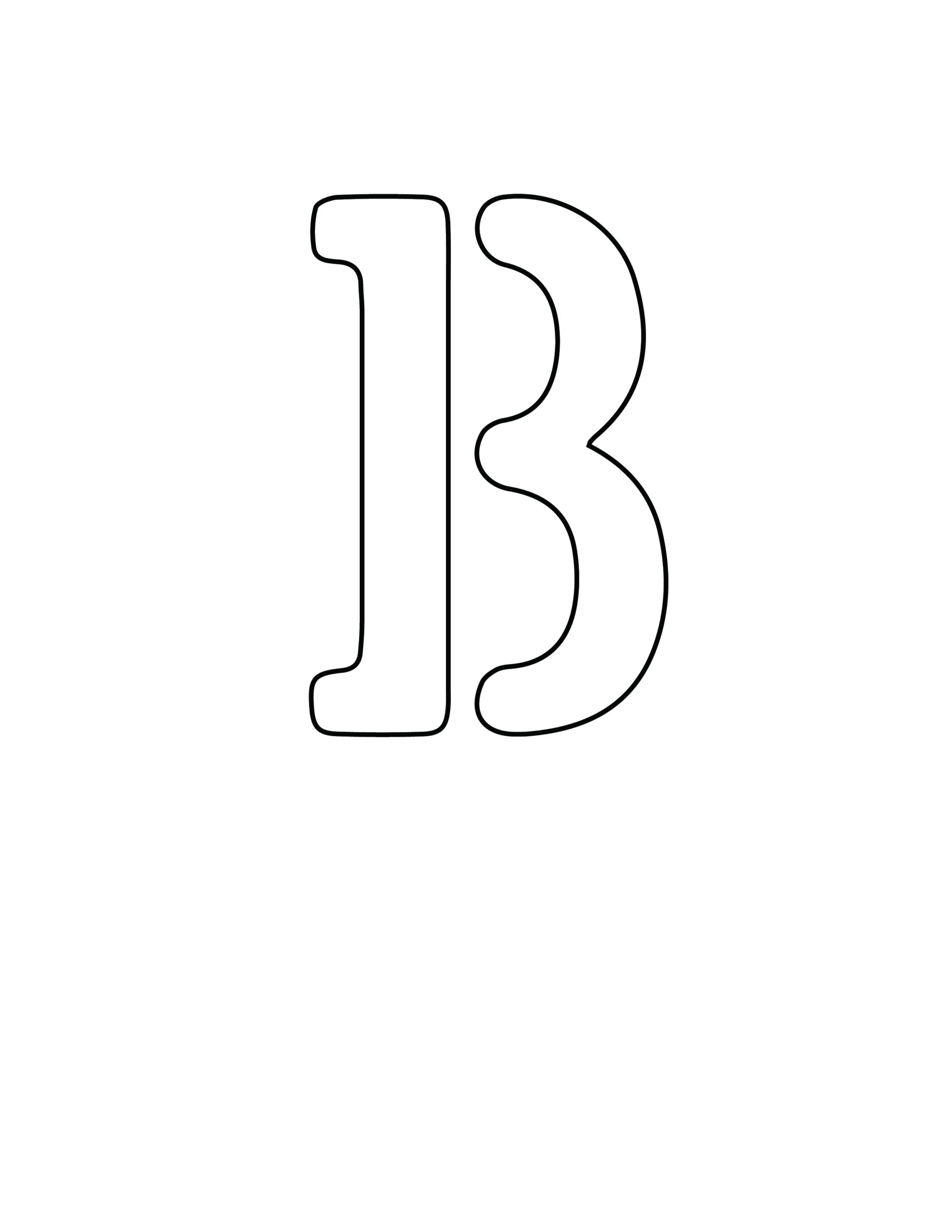 Free Printable Letter Stencils Letter B Stencil