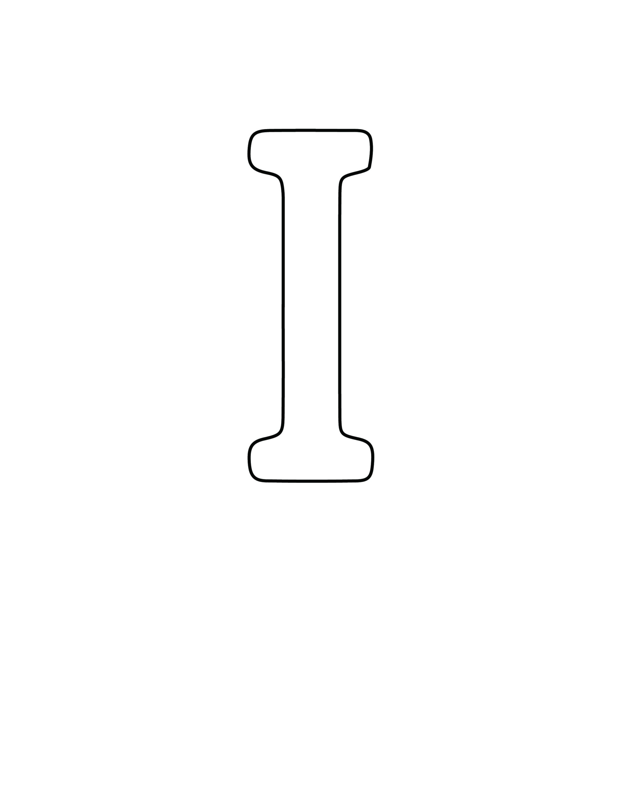 Free Printable Stencil Letters I