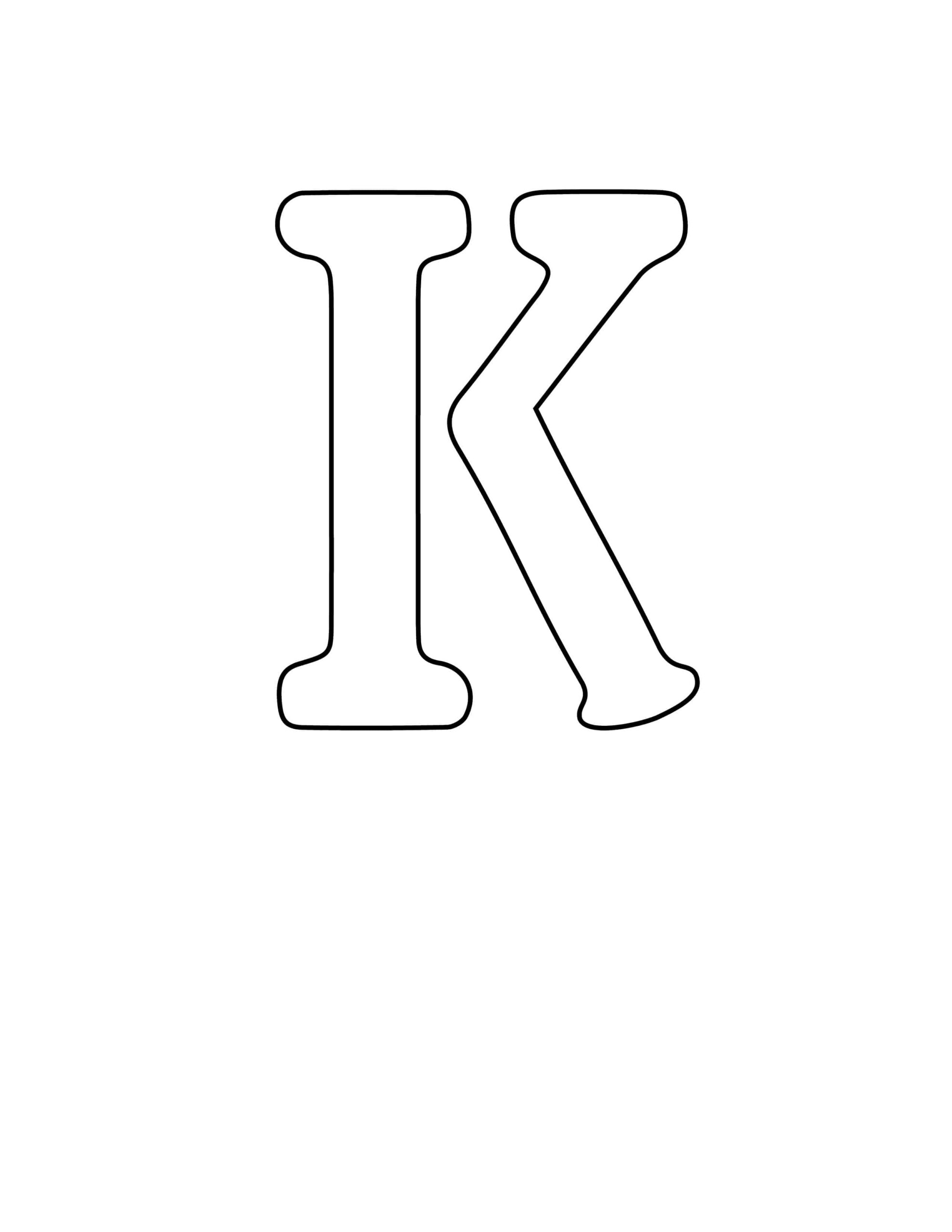 Free Printable Letter Stencils Letter K Stencil
