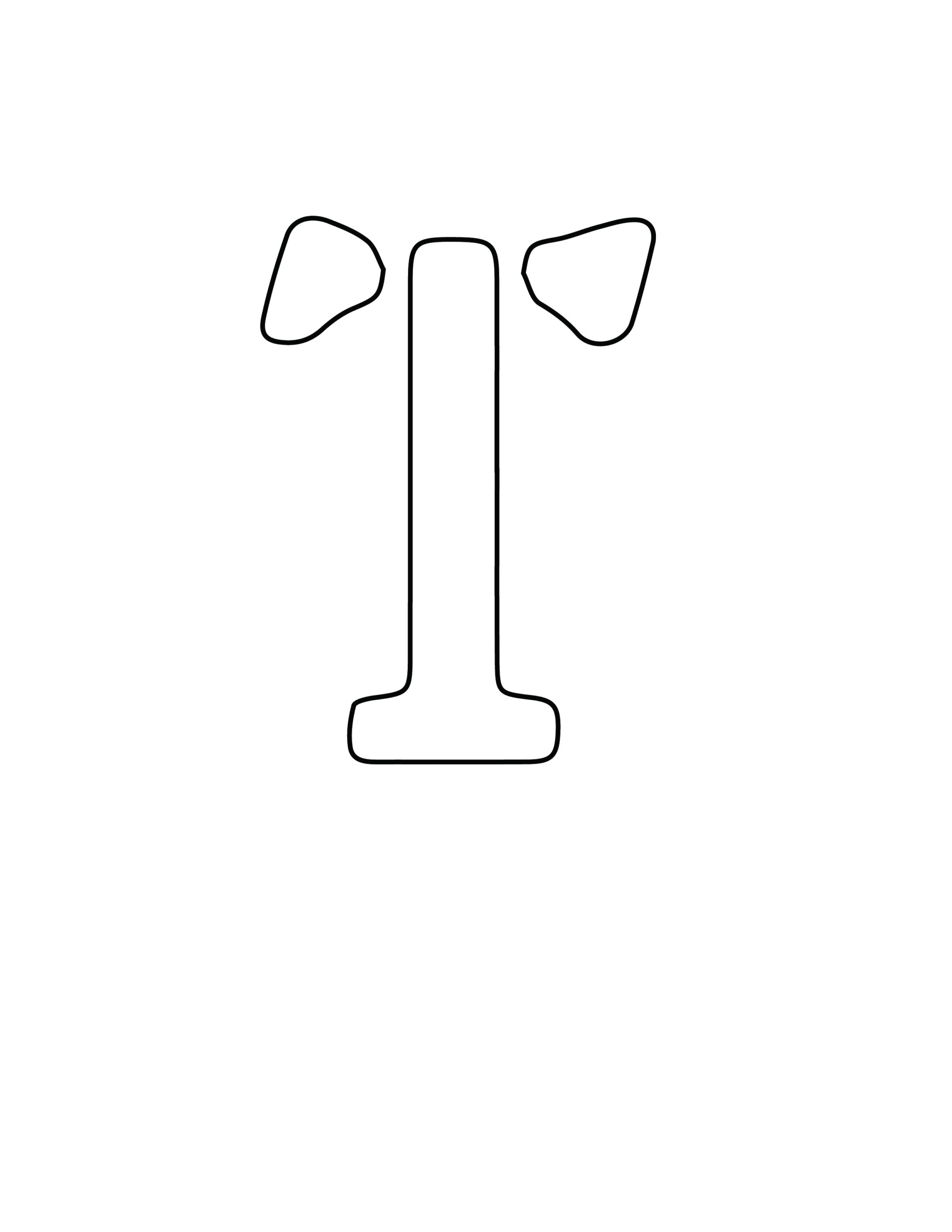 Free Printable Letter Stencils Letter T Stencil