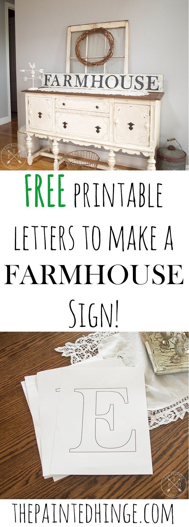 Free Printable Farmhouse Letter Stencils