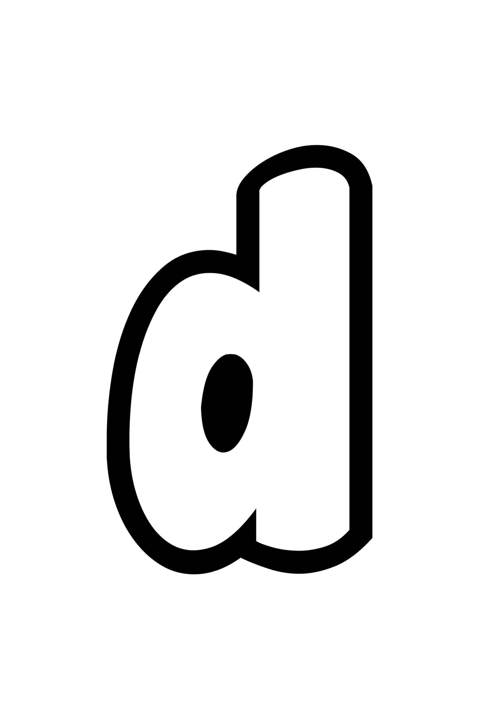 Letter D Stencil Printable Free