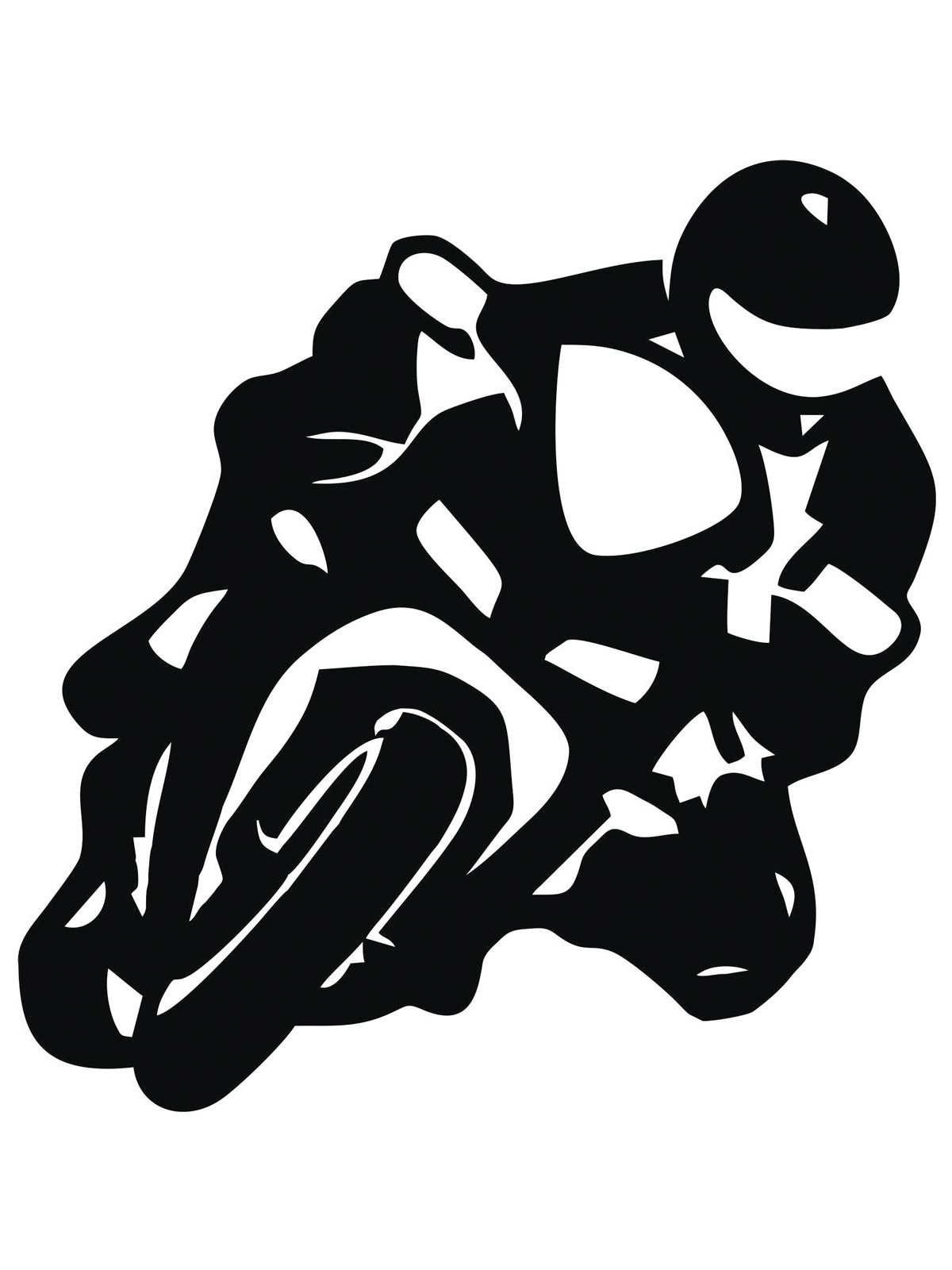 Free Printable Motorcycle Stencils And Templates En 2025 Siluetas De Motos Silueta En Vinilo Stickers Para Motos