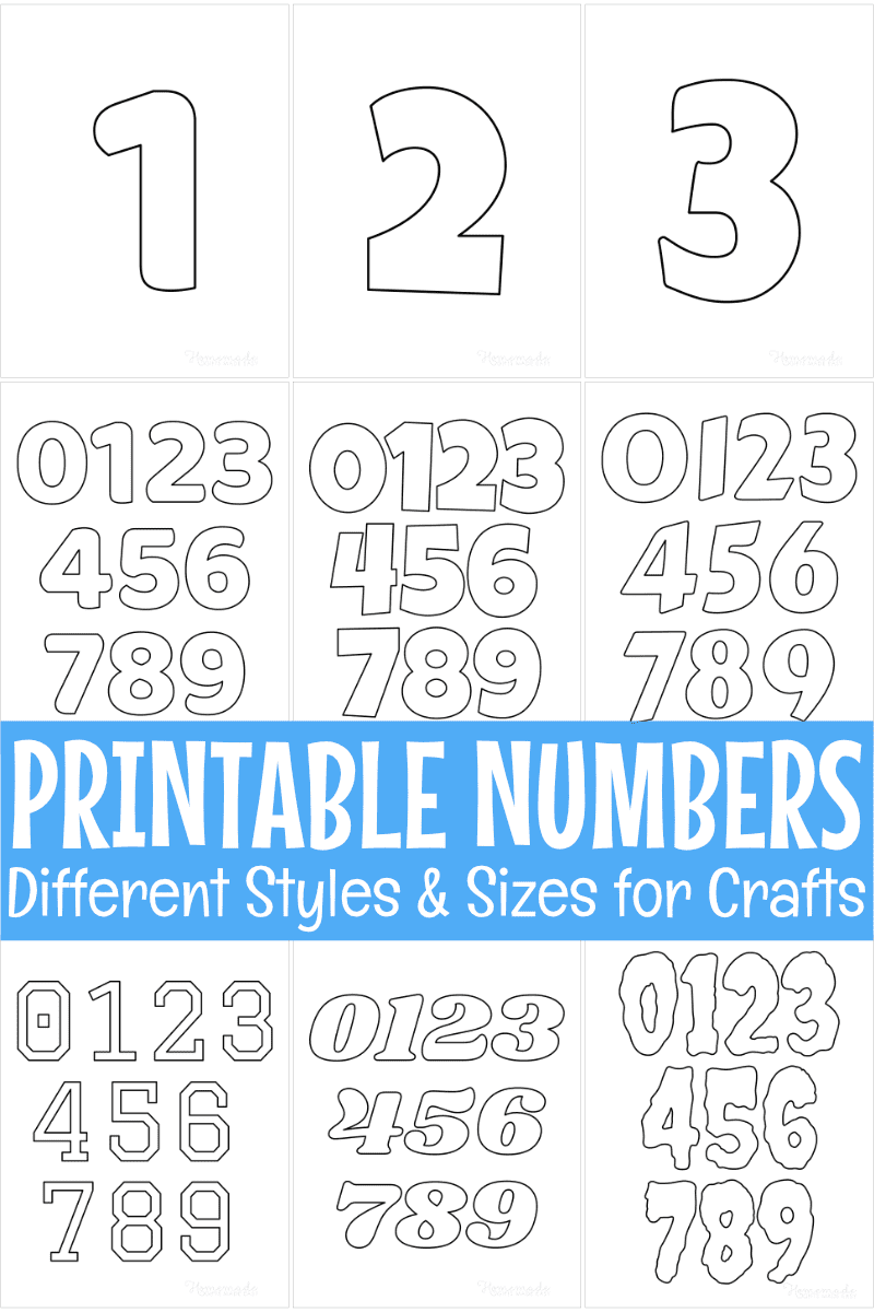 Free Printable Number Stencils For Paint