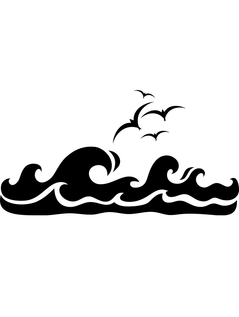 Free Printable Ocean Waves Stencils And Templates