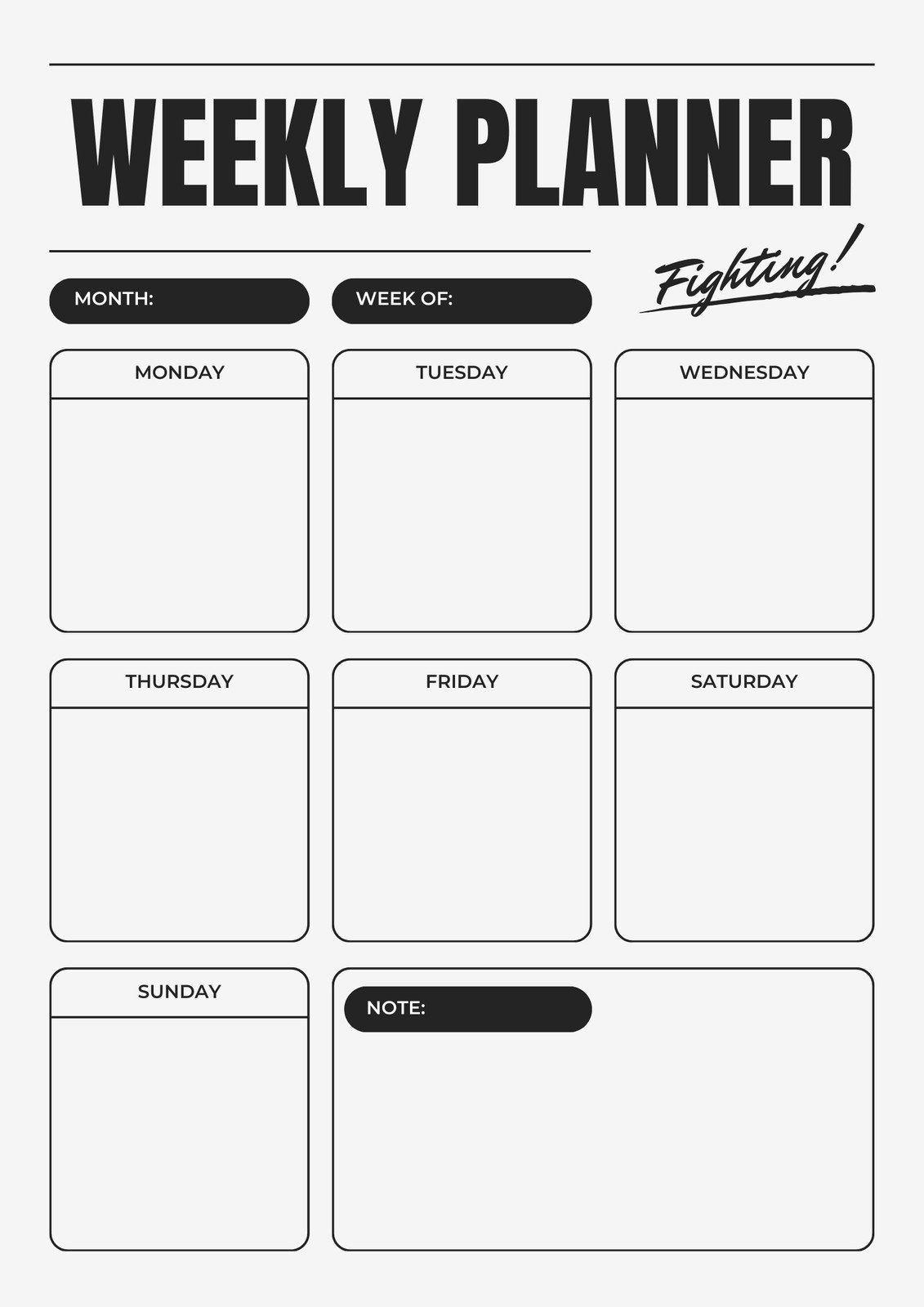 Free Printable Planner Templates To Customize Canva