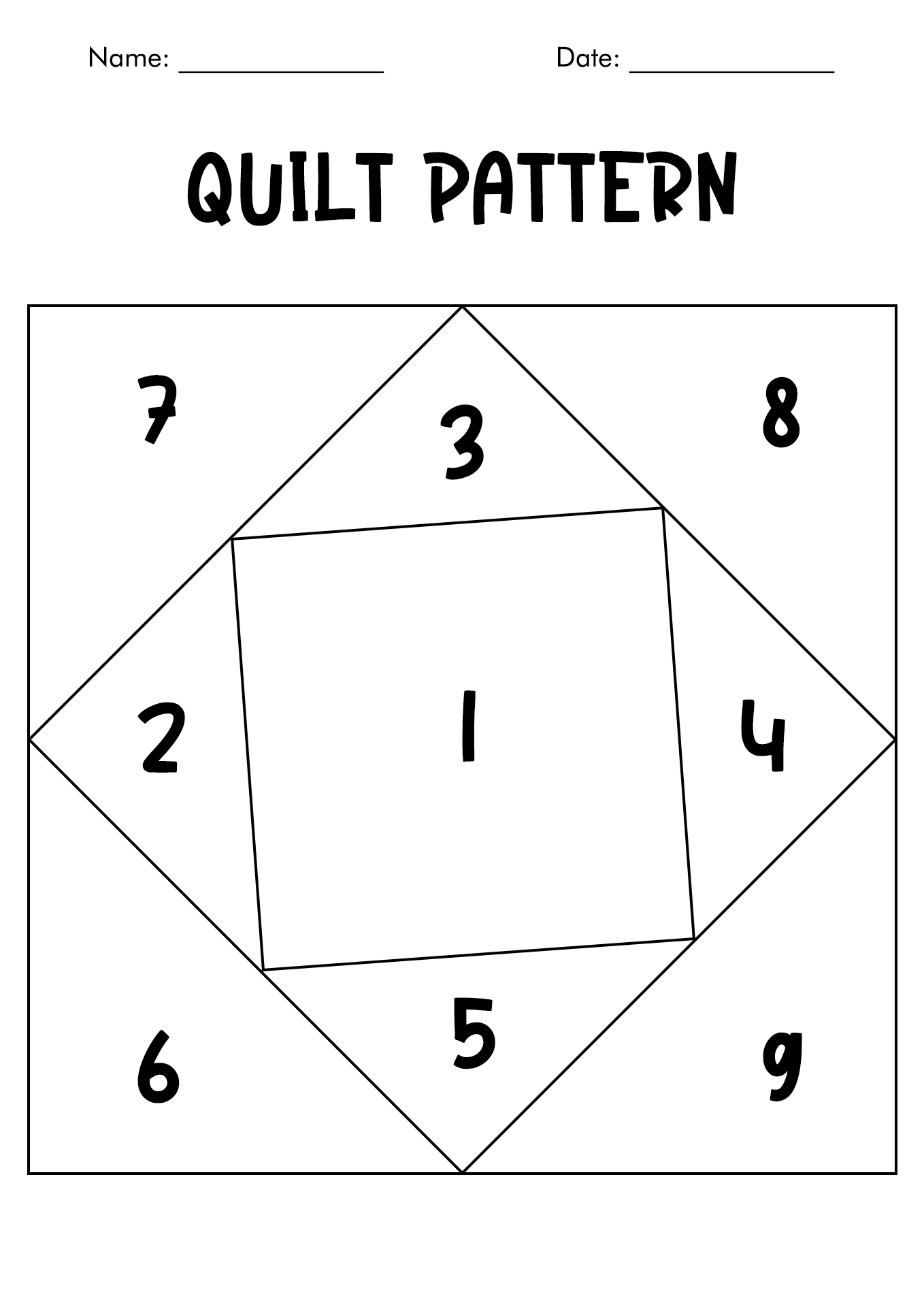 Free Printable Traditional Quilt Stencils