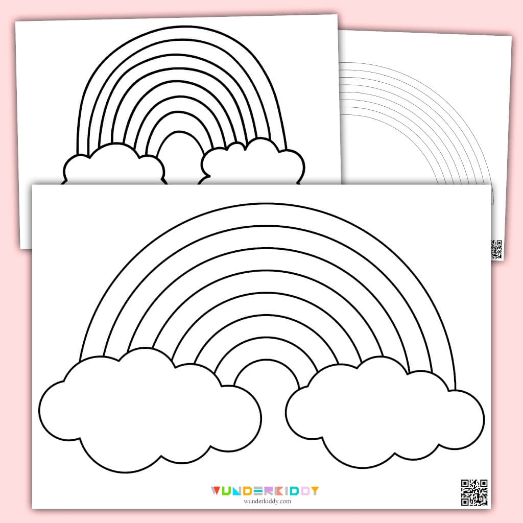Rainbow Stencils Free Printable