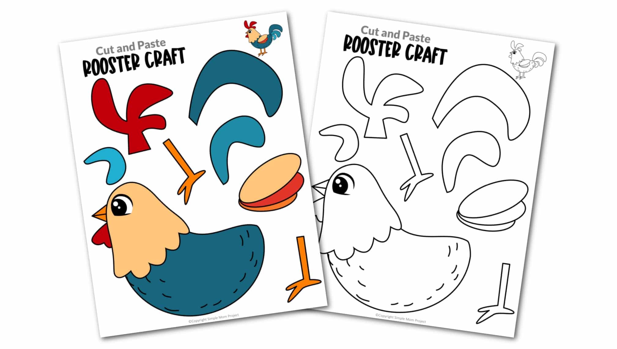 Rooster Stencil Printable Free