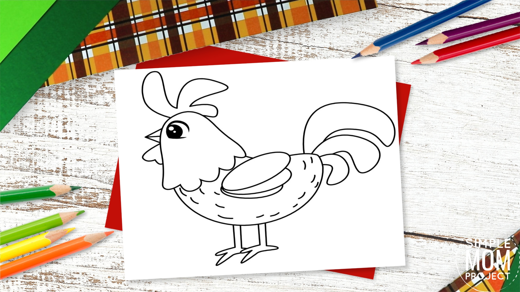 Free Printable Rooster Template Simple Mom Project
