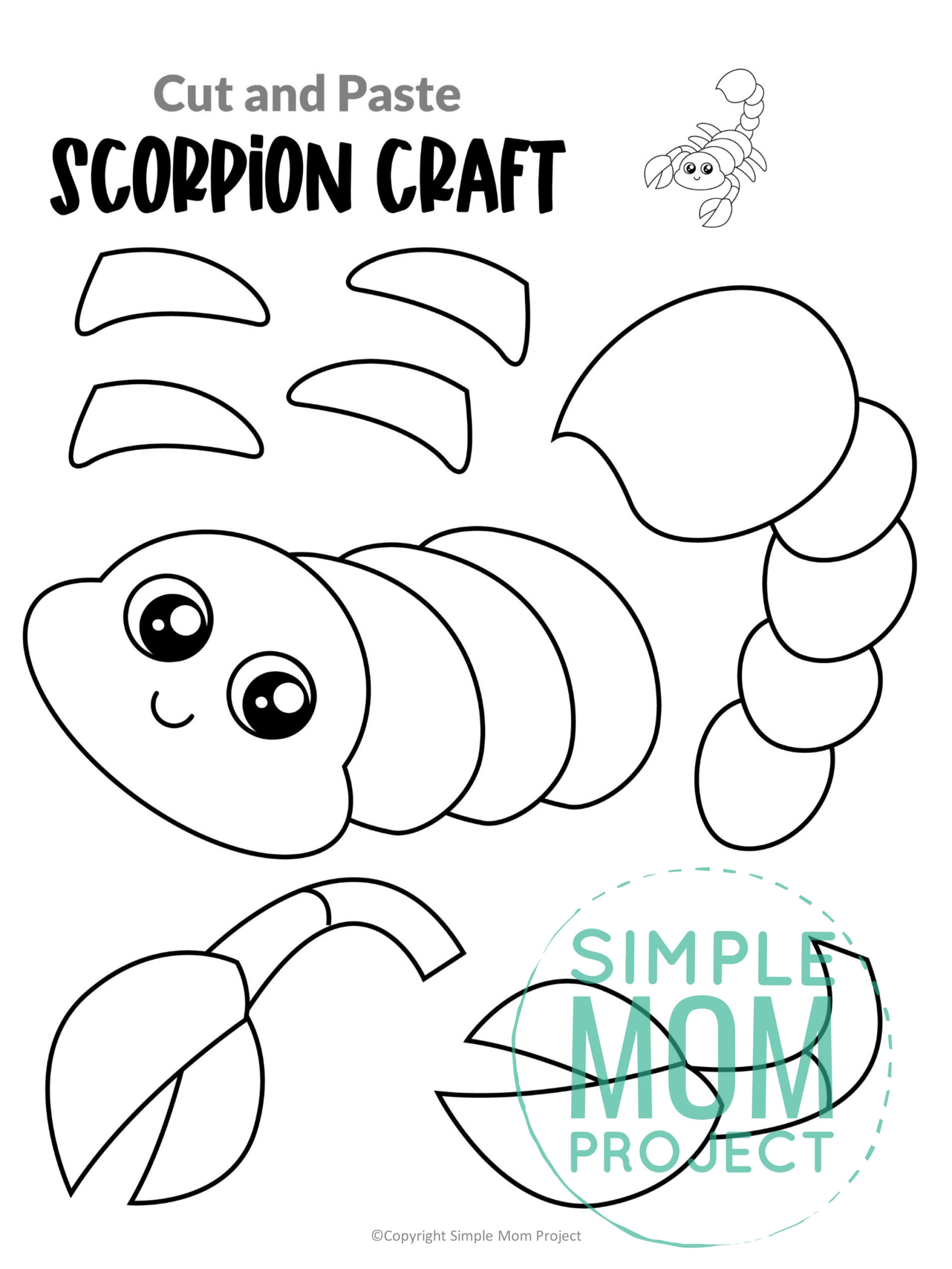 Free Printable Scorpian Stencils