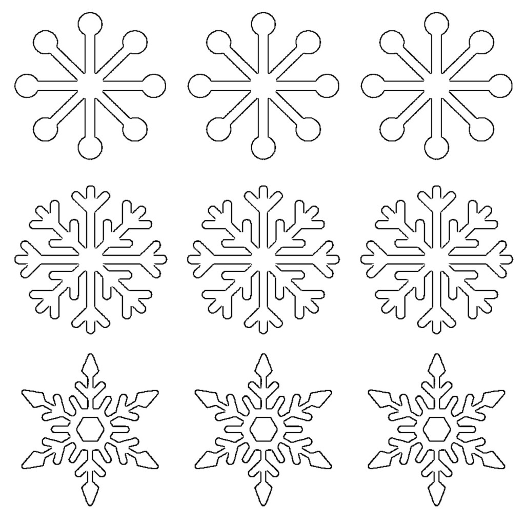 Free Snowflake Stencil Printable
