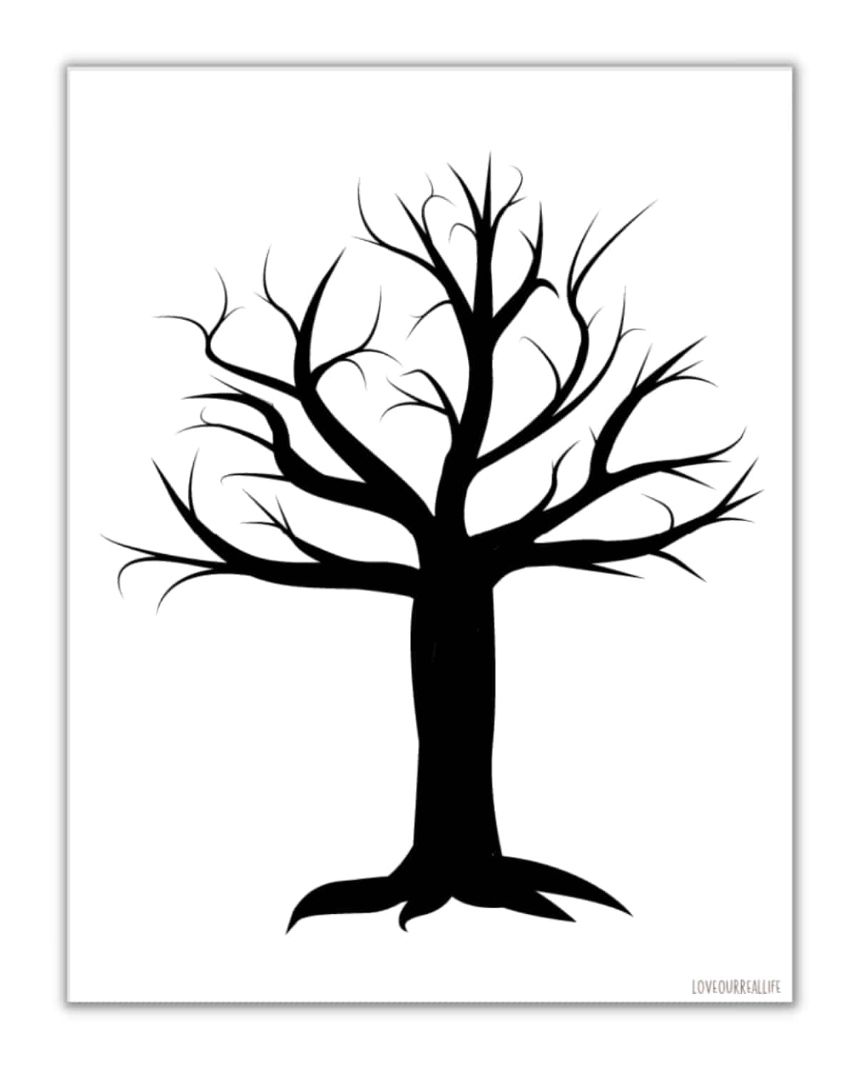 Free Printable Tree Wall Stencil