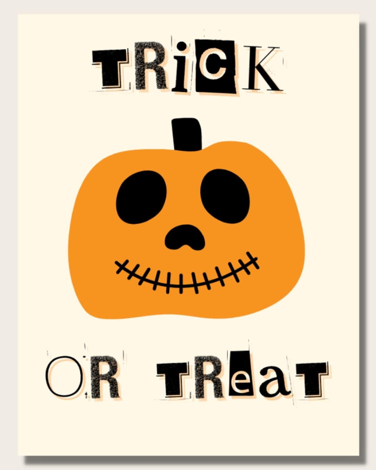 Free Printable Trick Or Treat Stencil