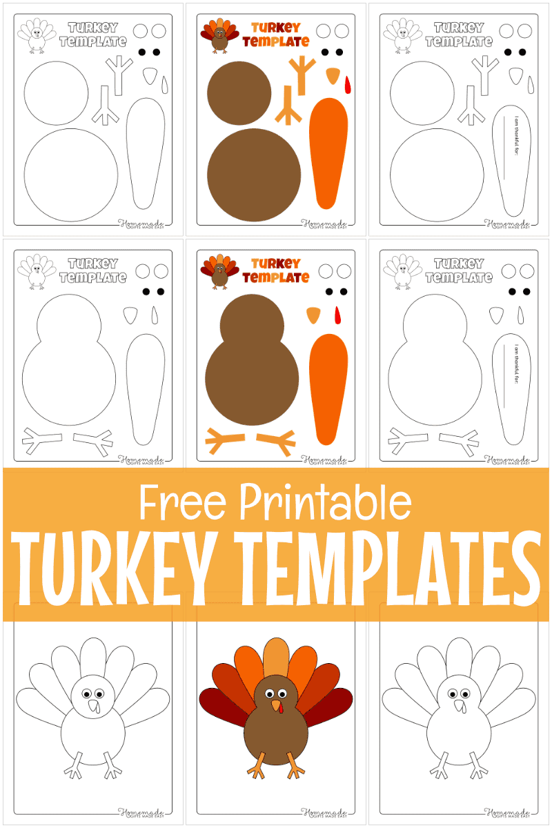 Free Printable Turkey Stencils