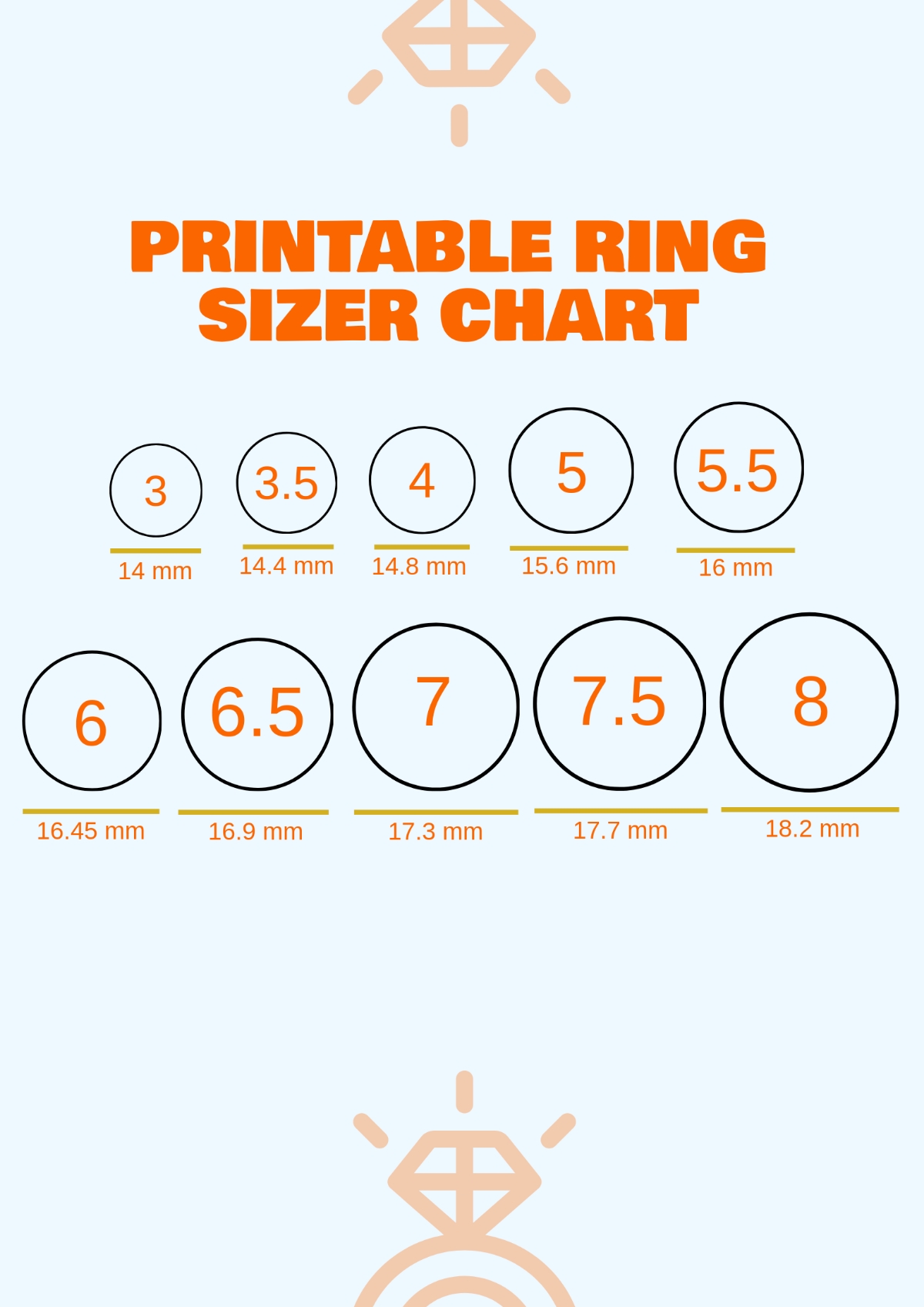 Free Printable Engagement Ring Stencils
