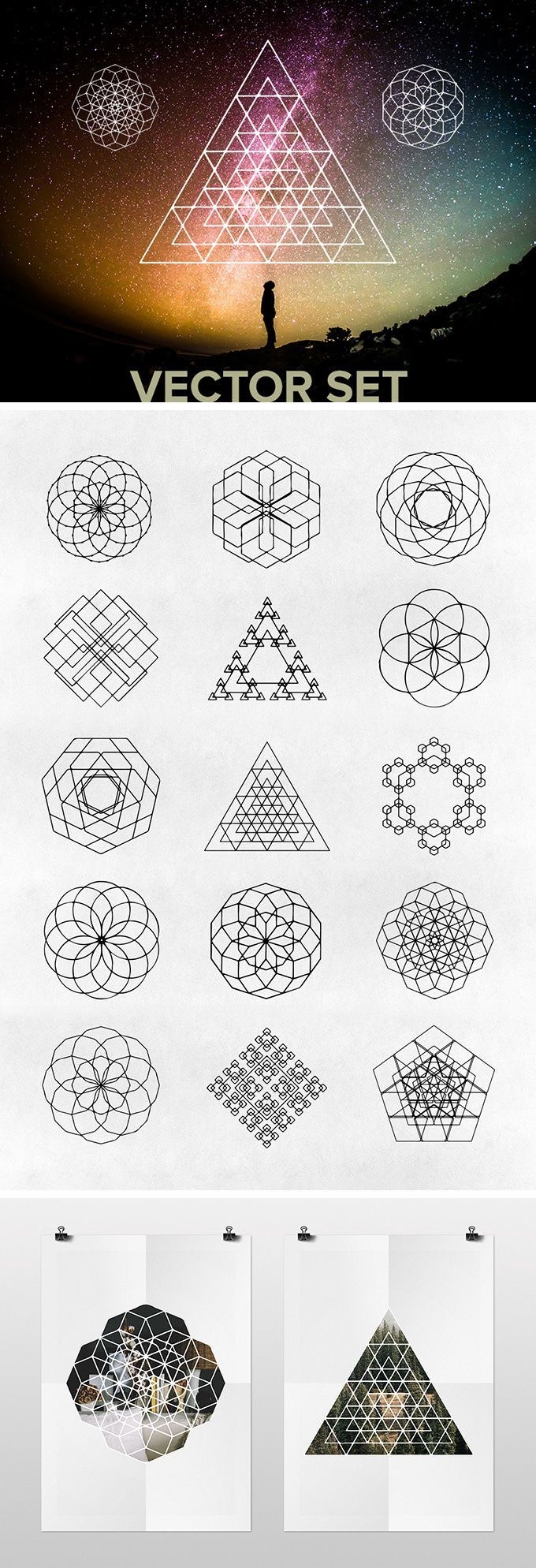 Free Sacred Geometry Shapes Download PSD AI EPS PNG