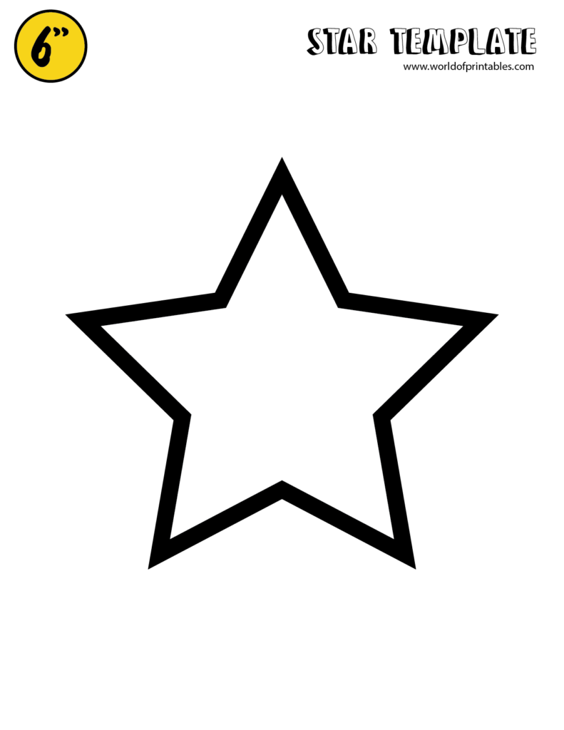 Free Star Template Printables World Of Printables