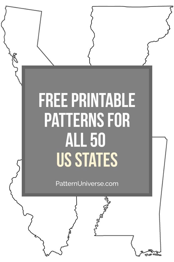 Free State Patterns For Crafts Stencils And More