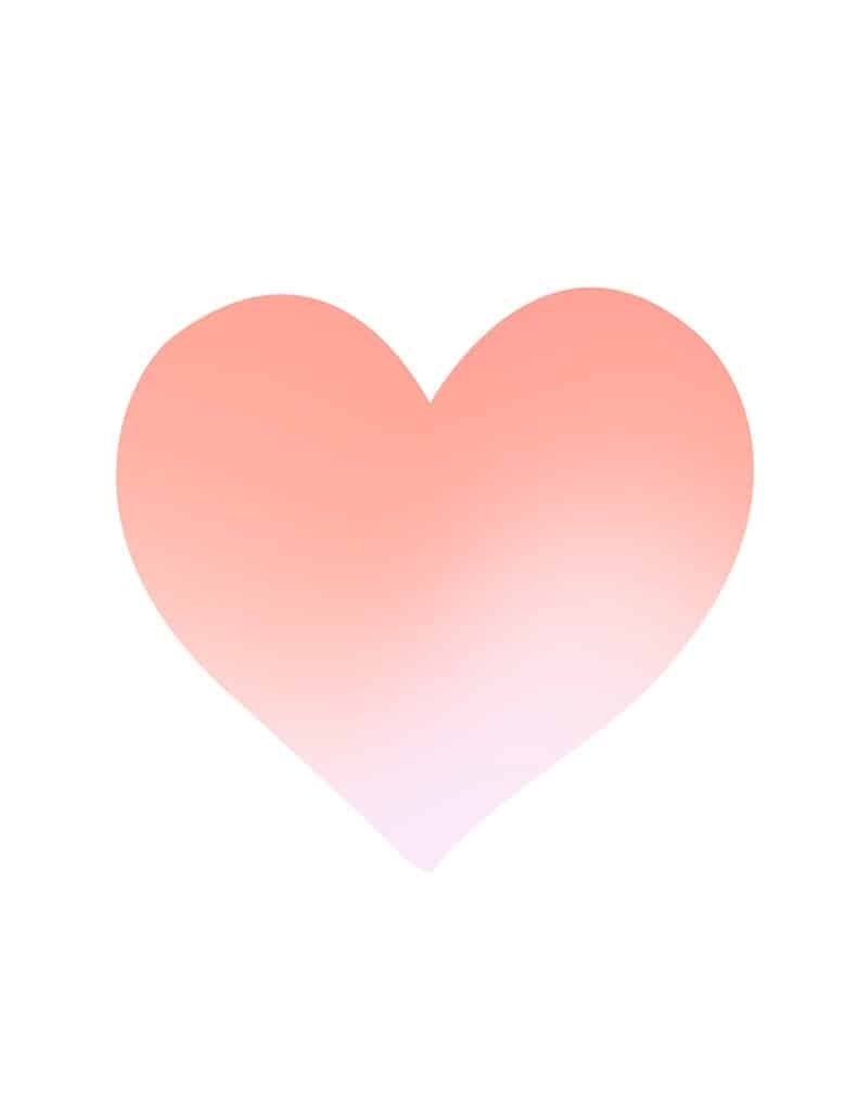 Free Printable Heart Stencils 5X7