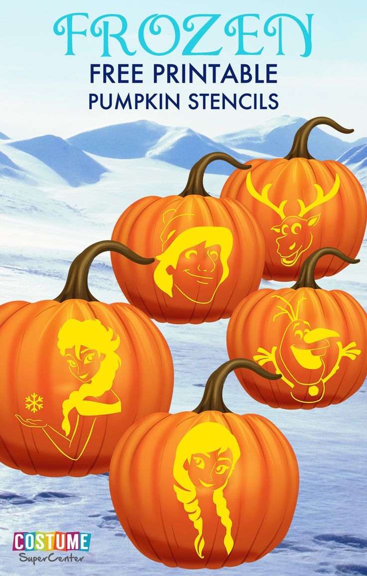 Frozen Free Pumpkin Stencils