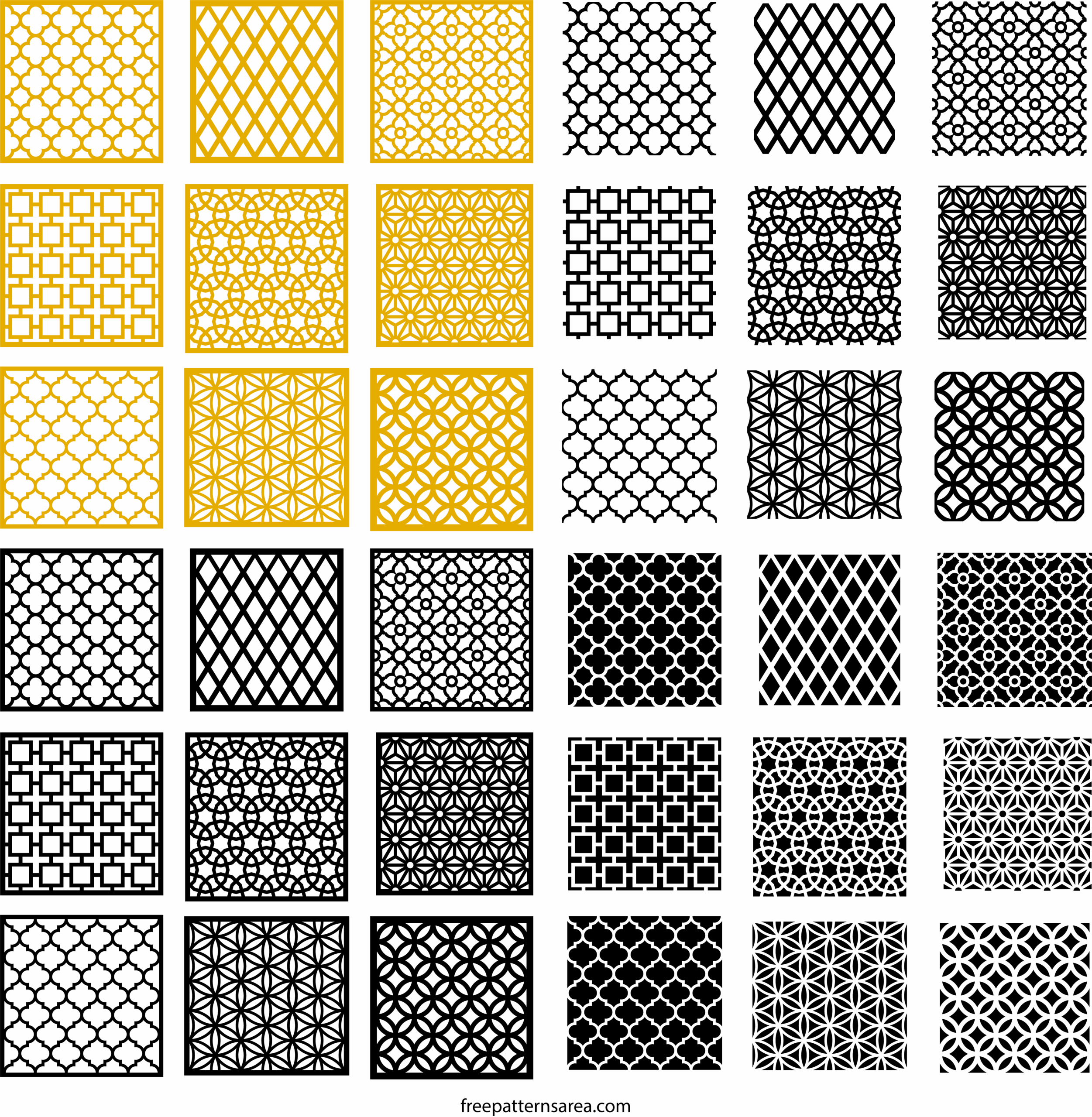 Geometric Motifs Repeating Pattern Vectors FreePatternsArea
