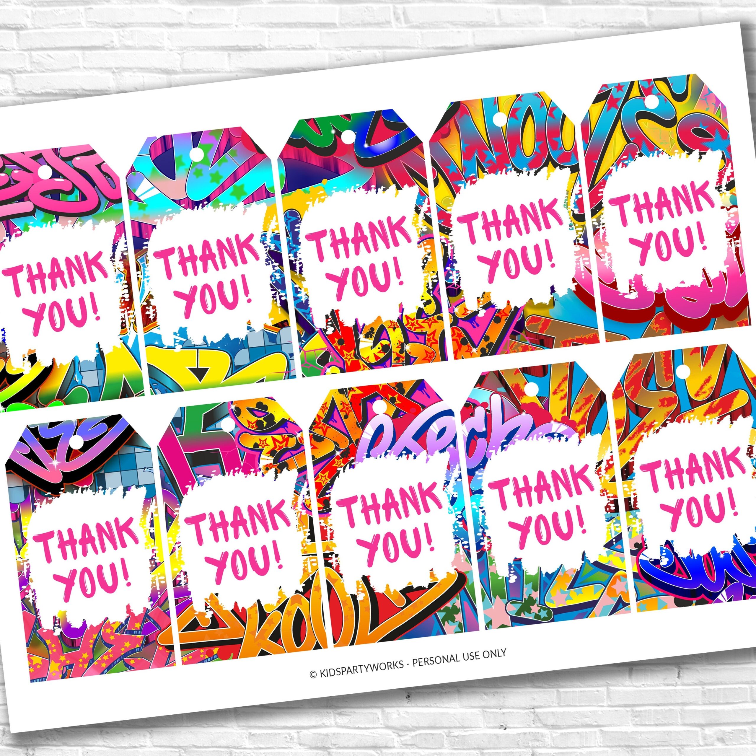 Thank You Free Graffiti Stencils Printable