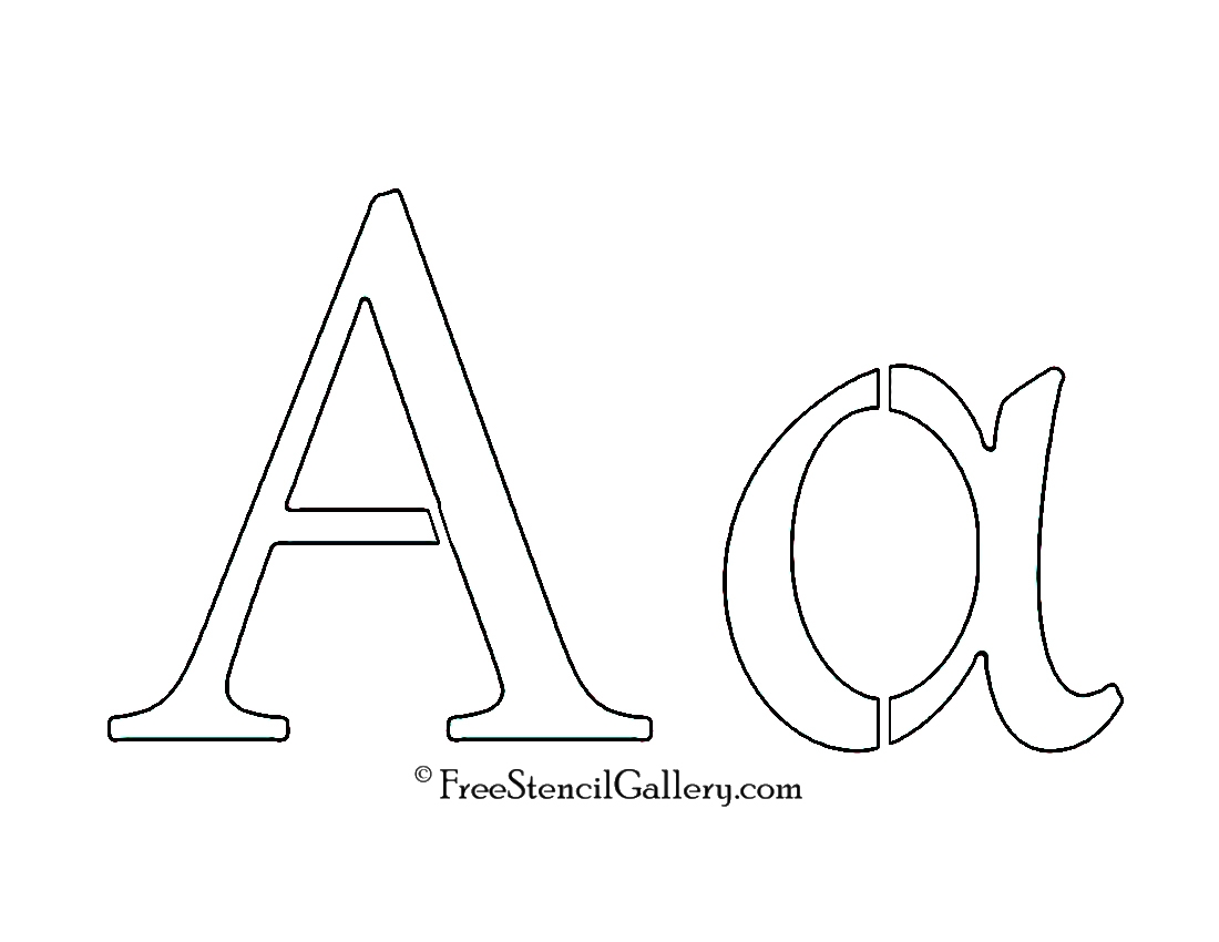 Greek Letter Alpha Free Stencil Gallery Worksheets Library