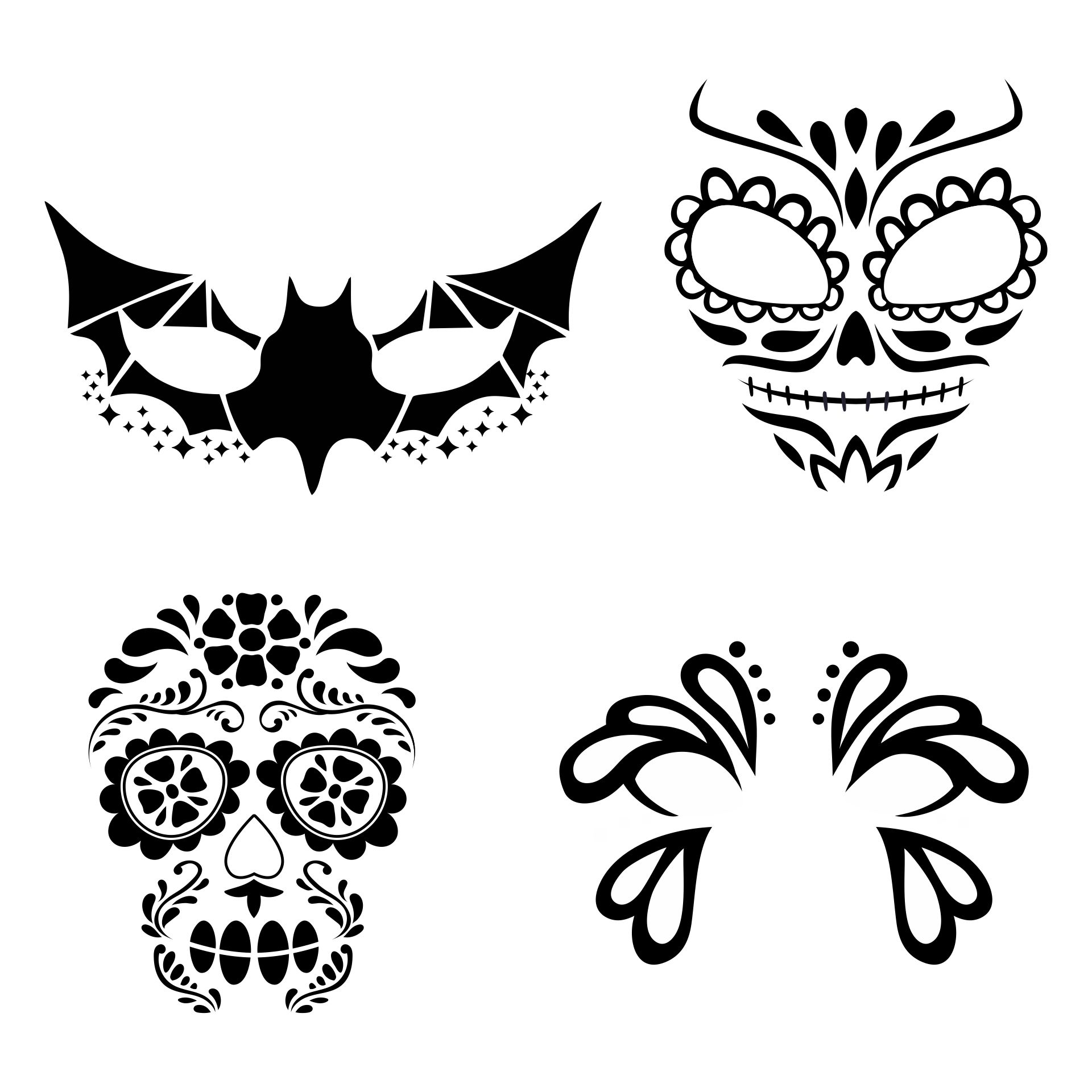 Face Painting Stencils Free Printable