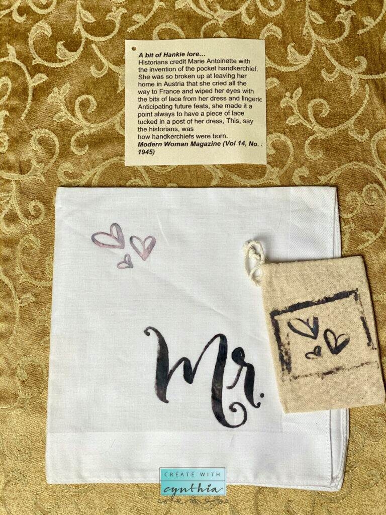 Hanky For Your Honey Handkerchief Craft Gift Idea Create With Cynthia