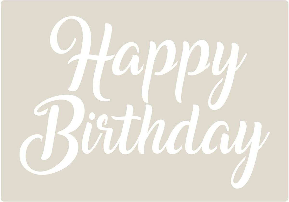 Happy Birthday Stencil AutoCAD 3D Modelling Rendering AutoCAD Forums