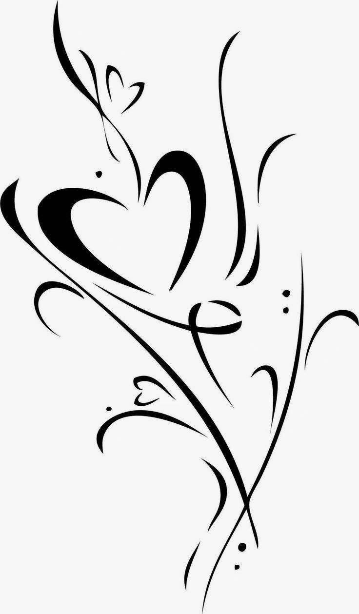Heart Tattoo Stencils