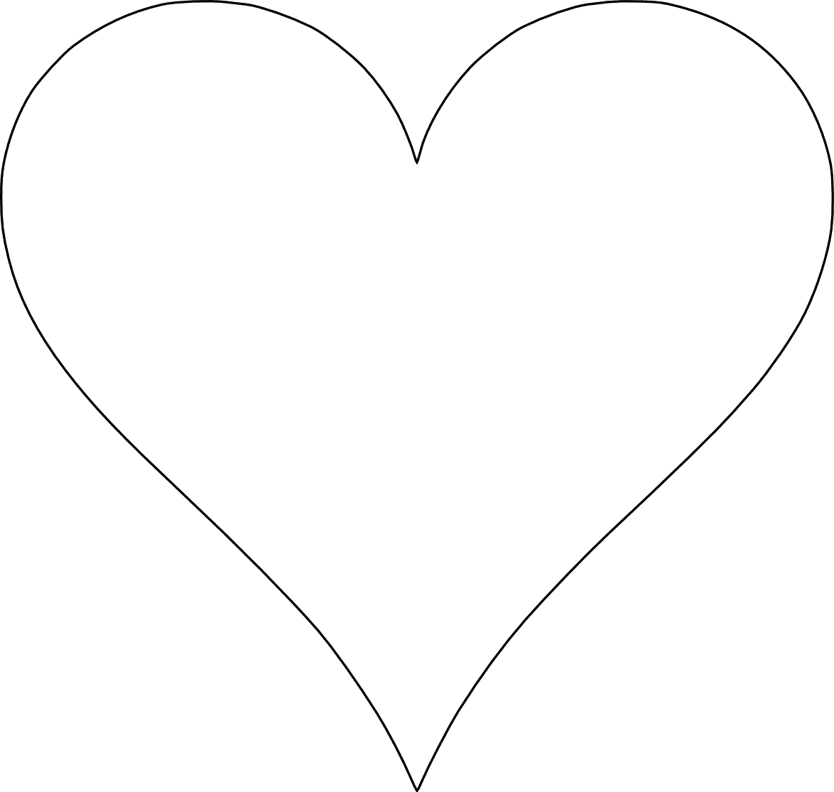 Free Printable Heart Stencils 4X6