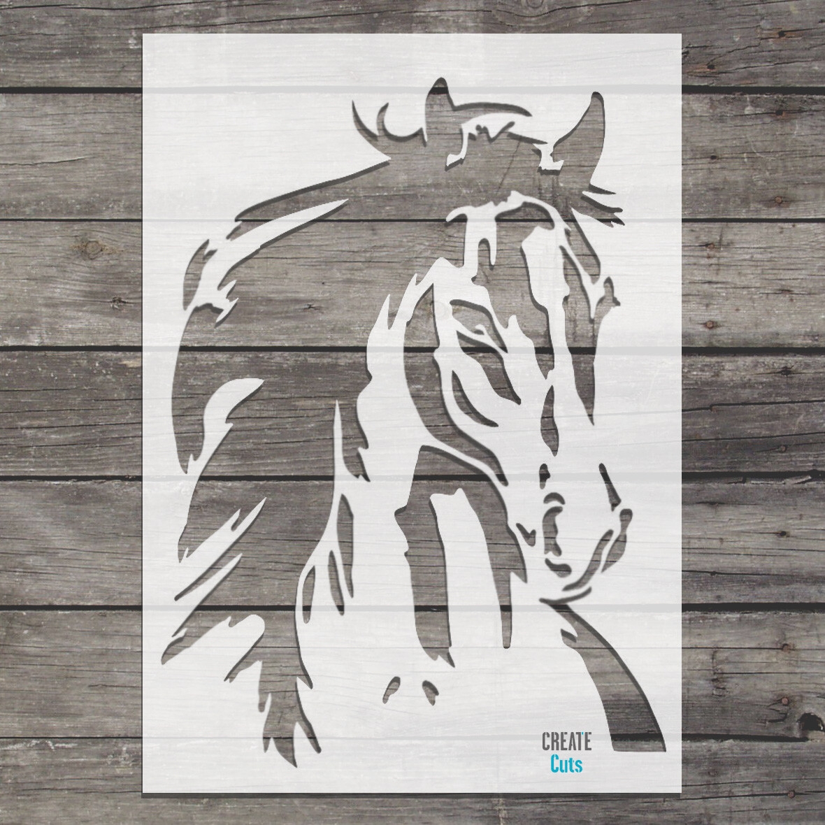Horse Face STENCIL Animal Decor Wall Art Reusable Template Create Cuts Craft EBay