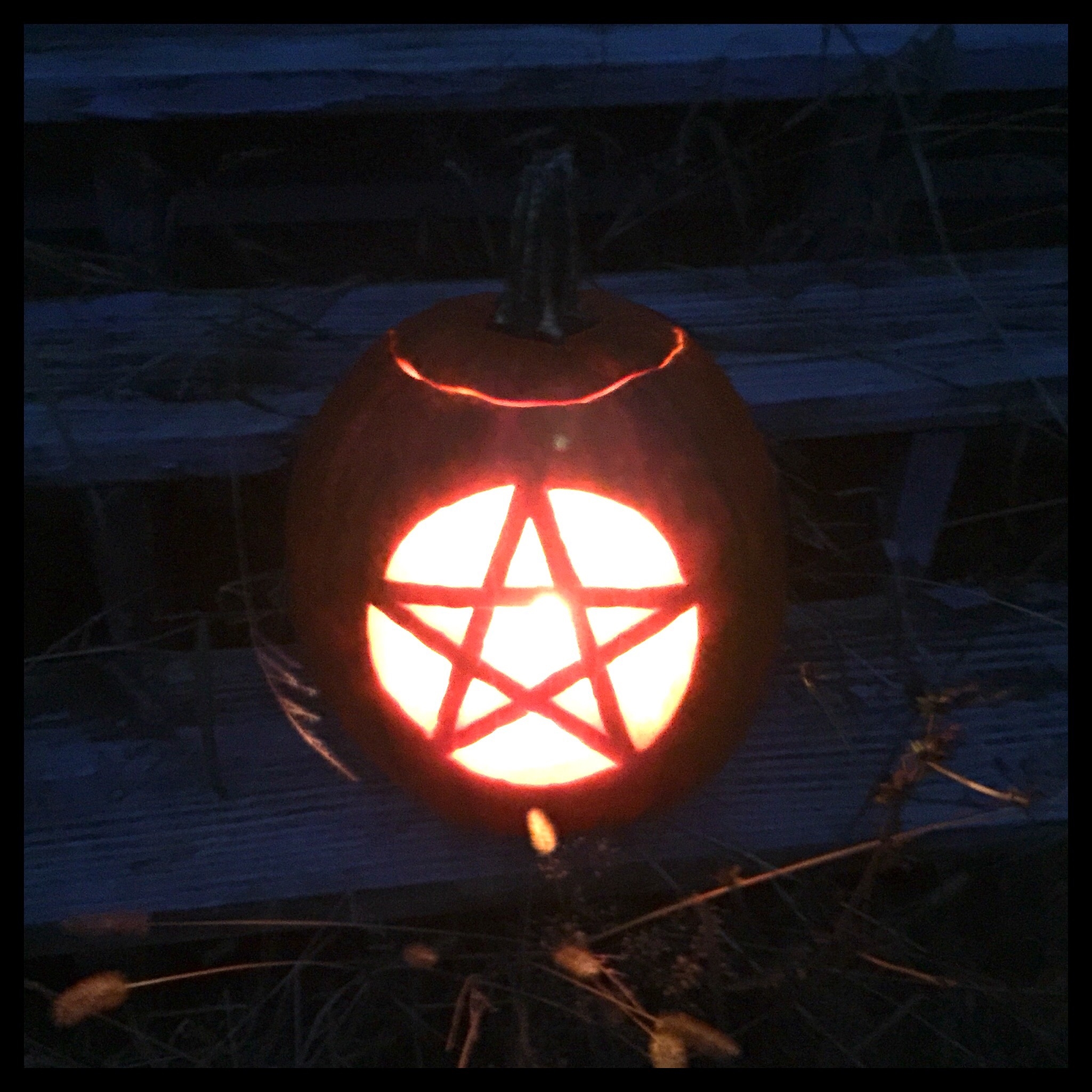 Printable Pentagram Pumpkin Carving Stencils Free