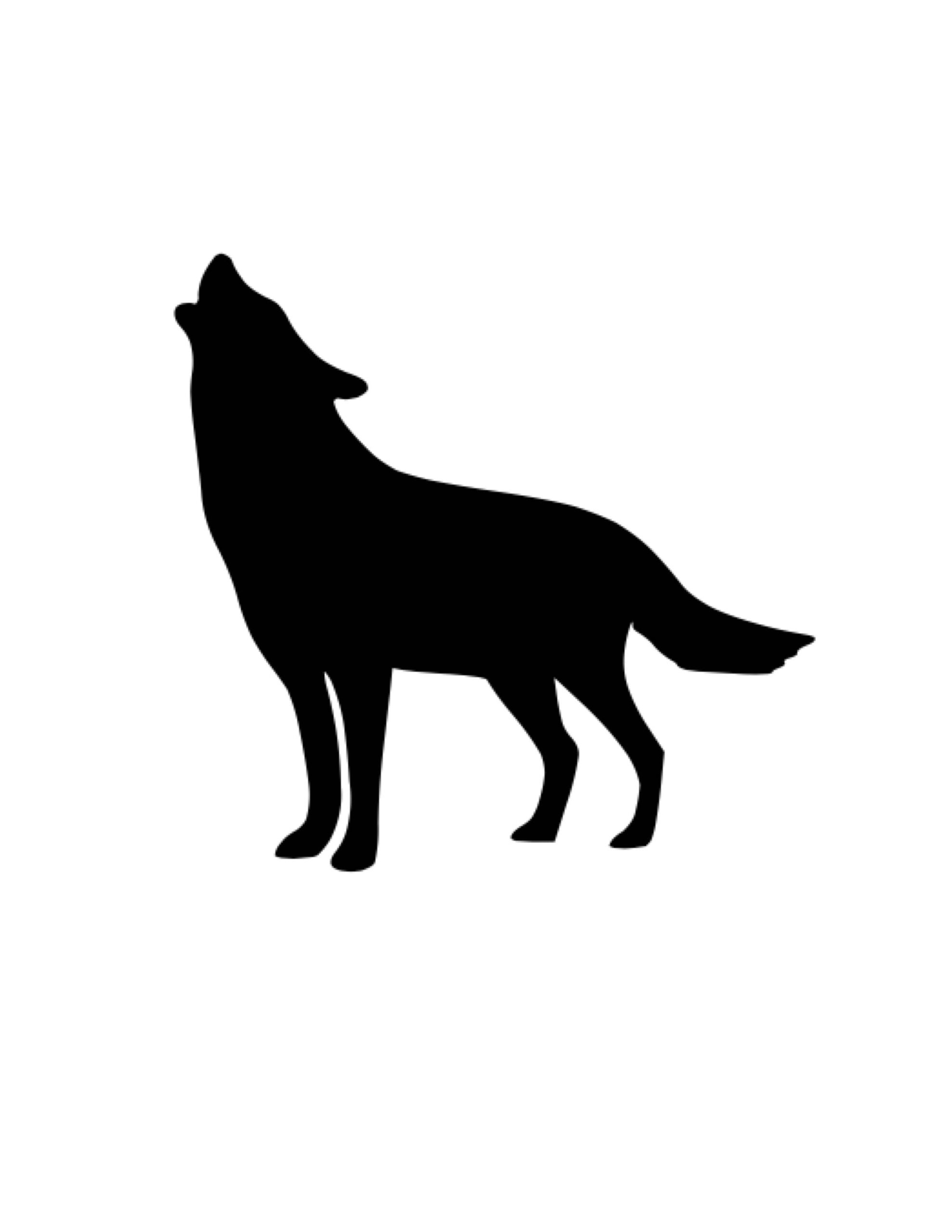 Howling Wolf Stencil Made From 4 Ply Mat Board Choose A Size From 5x7 To 24x36