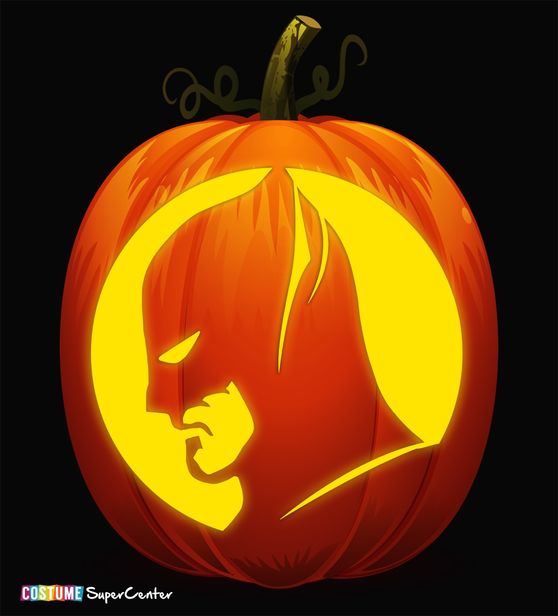 Free Printable Batman Pumpkin Stencil