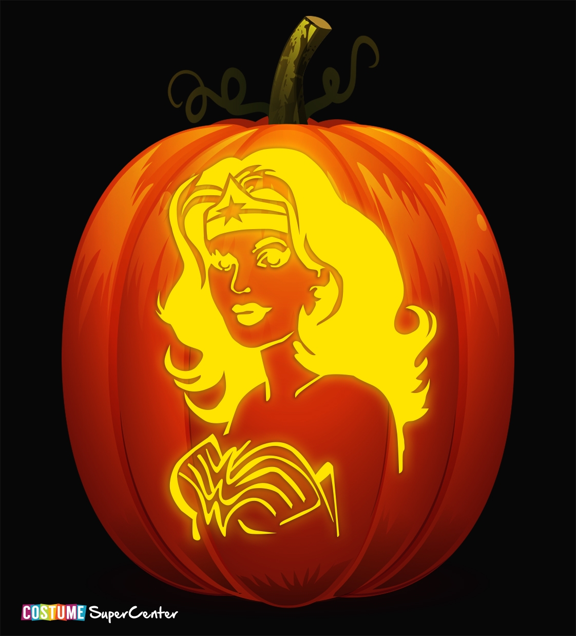 Free Printable Harley Quinn Pumpkin Stencil