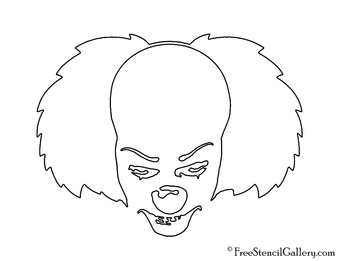 Free Printable Pennywise Stencil
