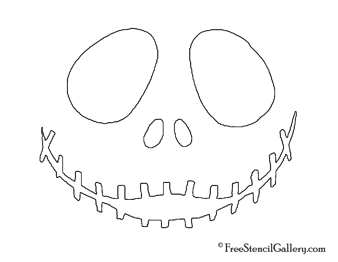 Free Jack Skellington Printable Stencil