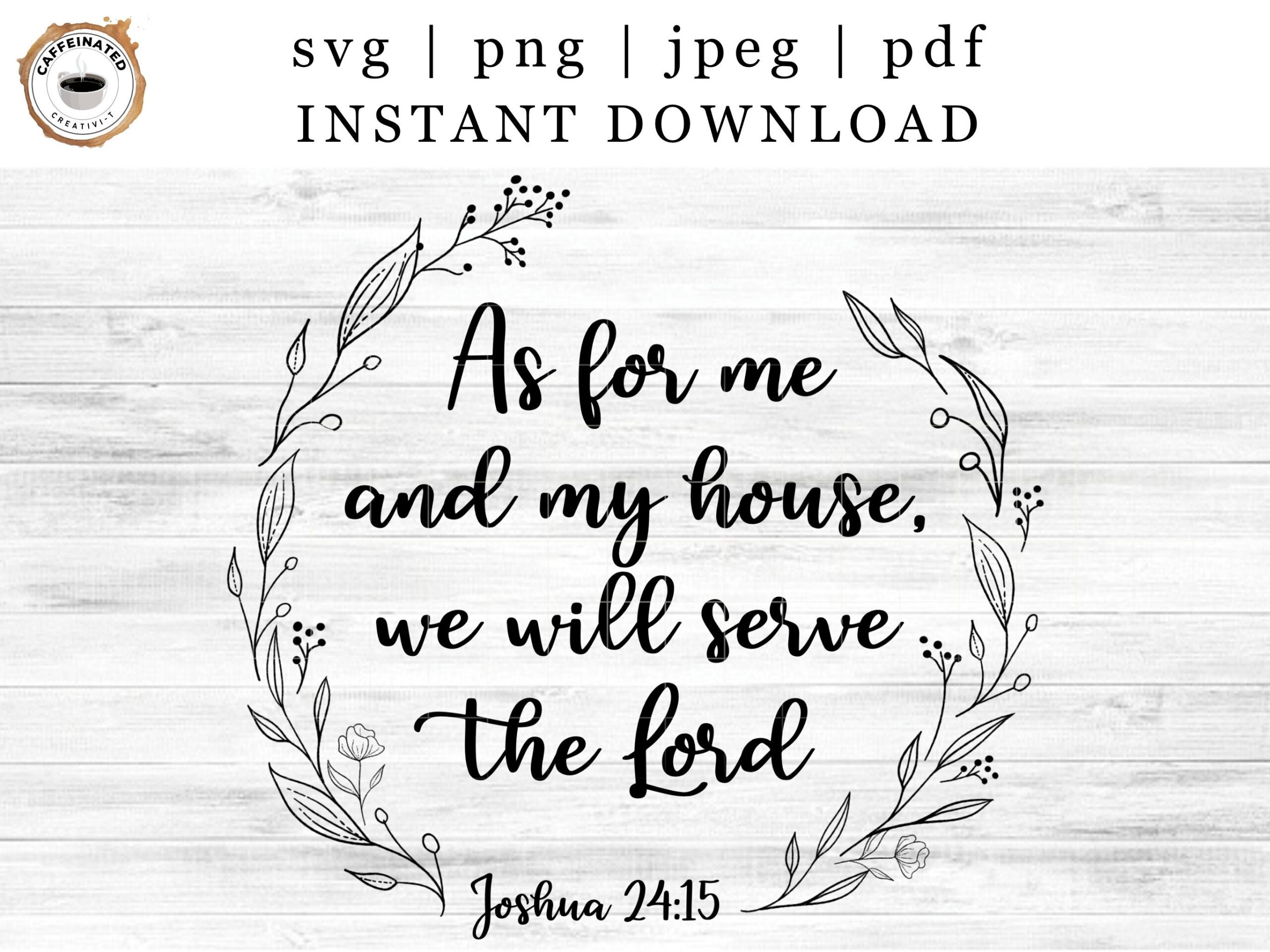 Free Printable Stencil Joshua 24:15