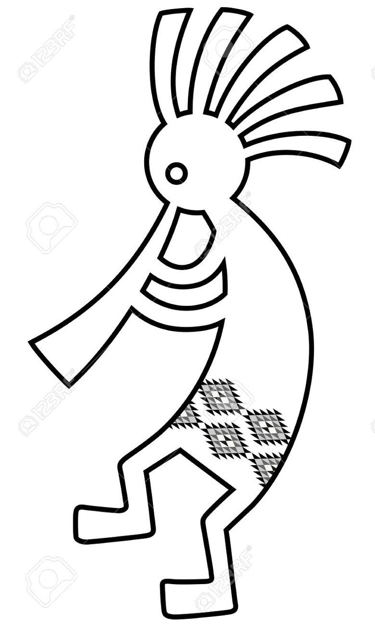 Kokopelli spirit Blowing Spirit Illustration Material