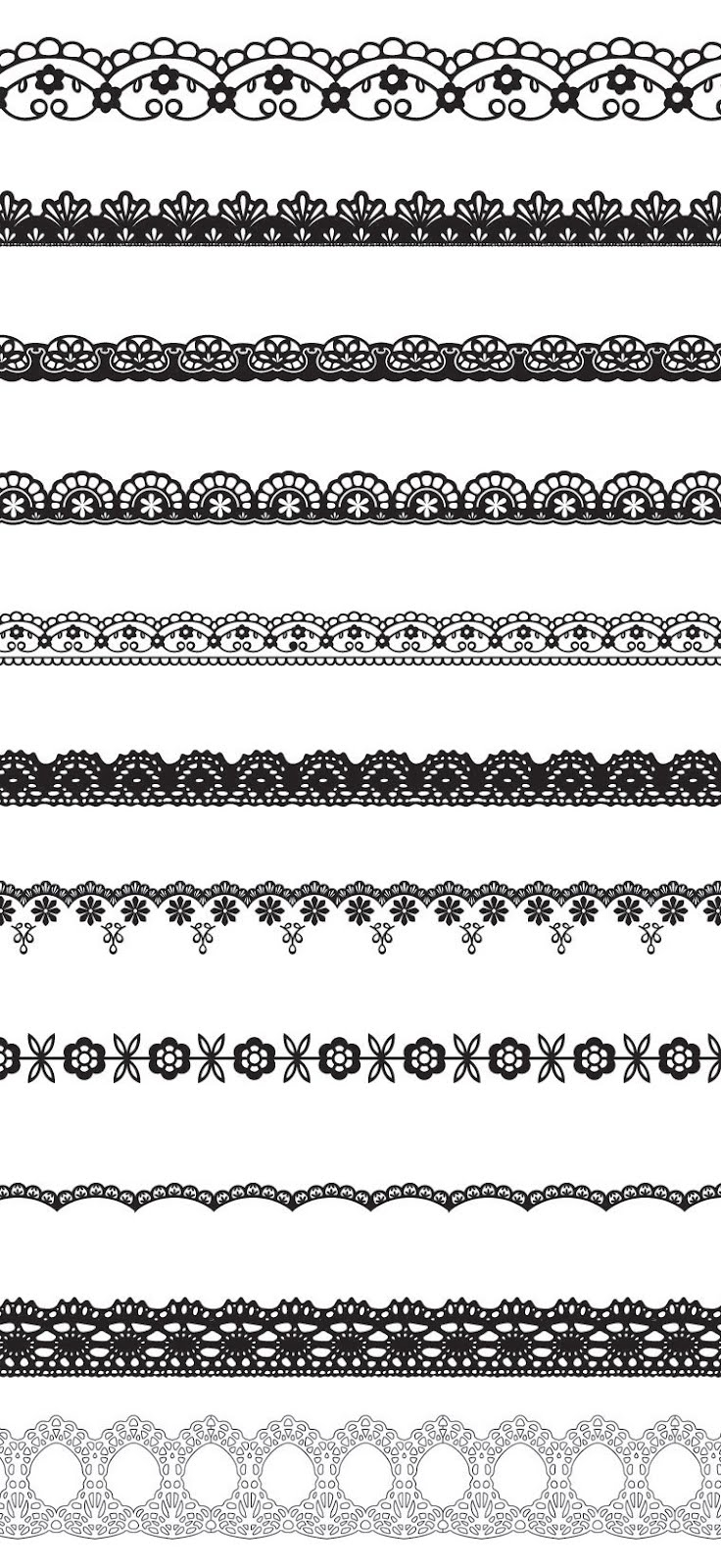 Free Printable Lace Stencil