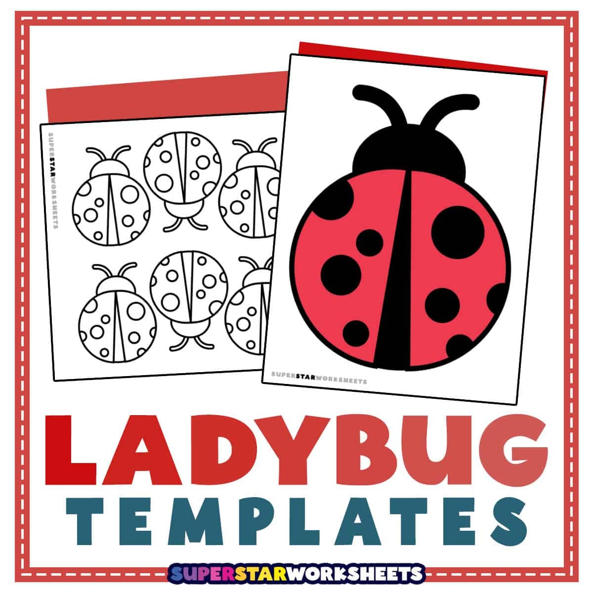 Ladybugs Stencils Free Printable Tribal