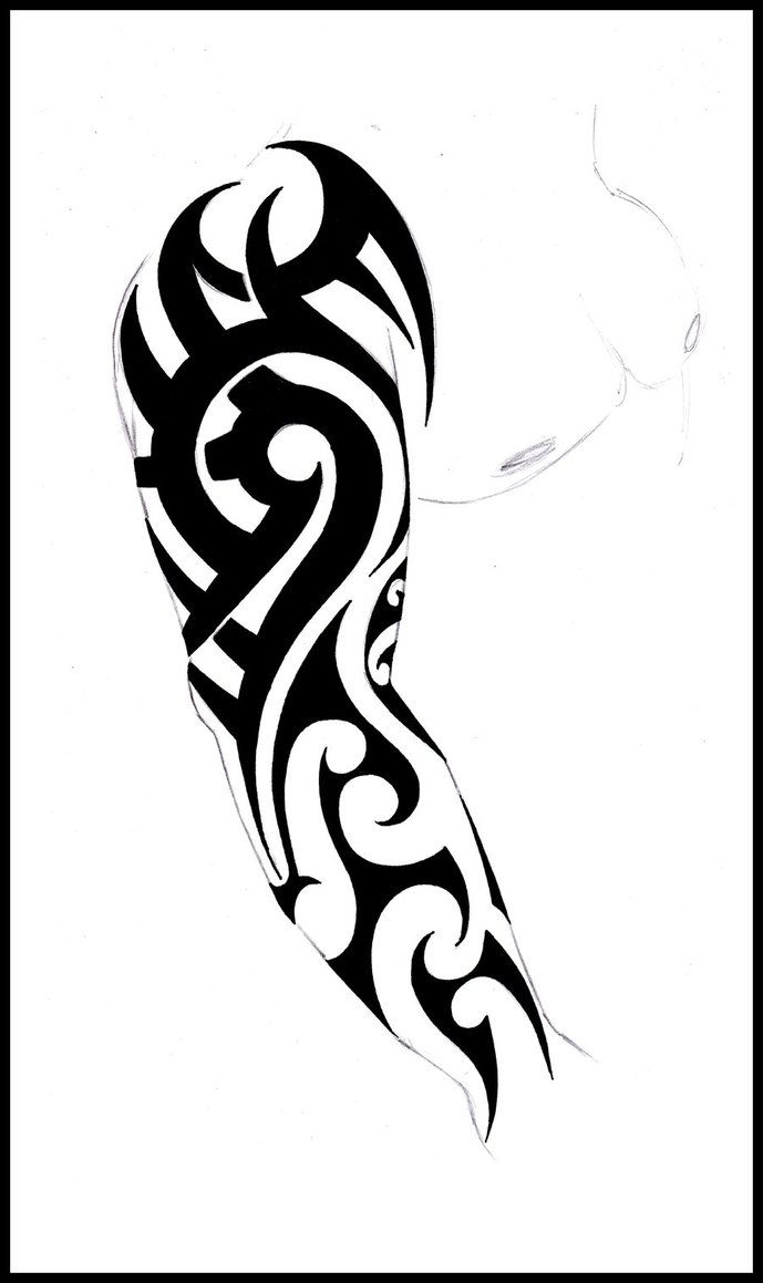 Large Free Printable Tattoo Designs Full Sleeve Tattoo 3 By Shepush On DeviantART