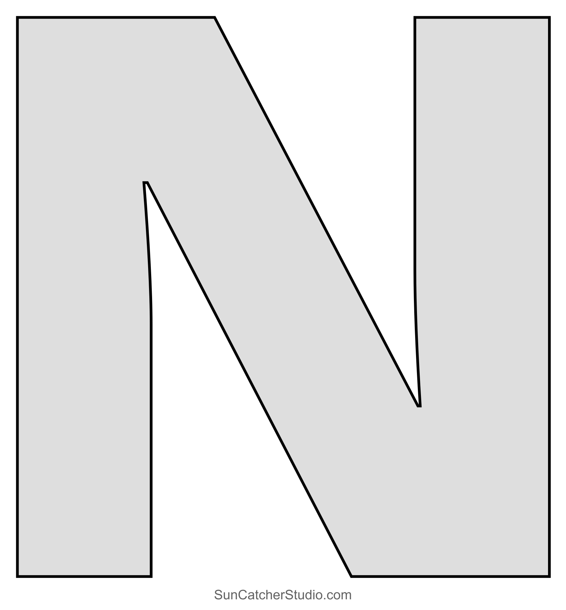 Free Printable Letter Stencils Large