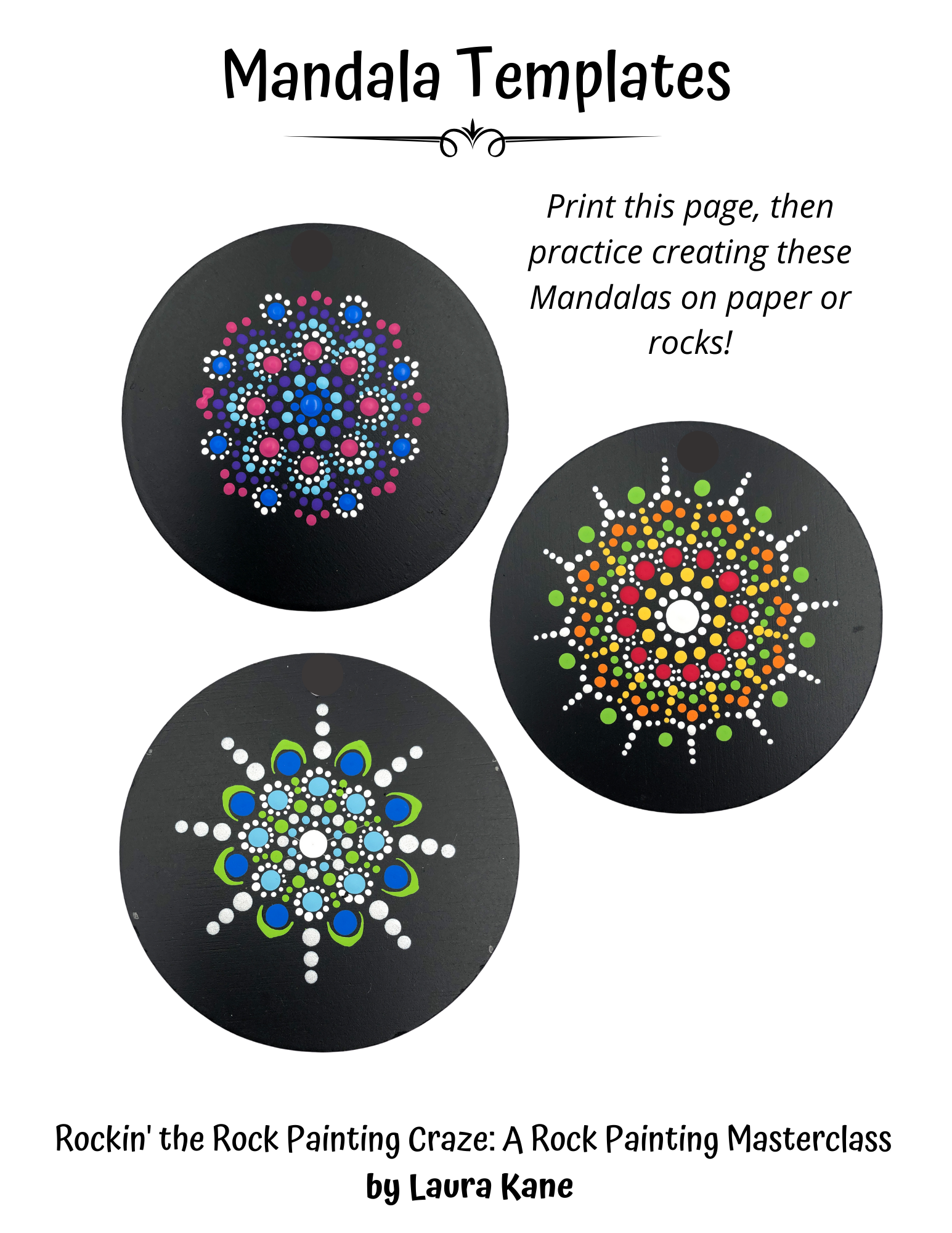 LESSON 6 Mastering Mandalas Alleluia Rocks
