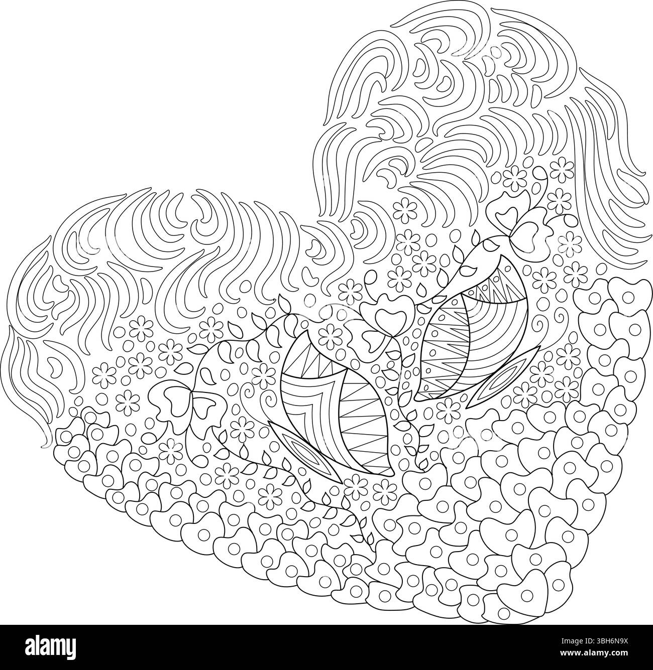 Lines And Flowers Cut Out Stock Images Pictures Alamy