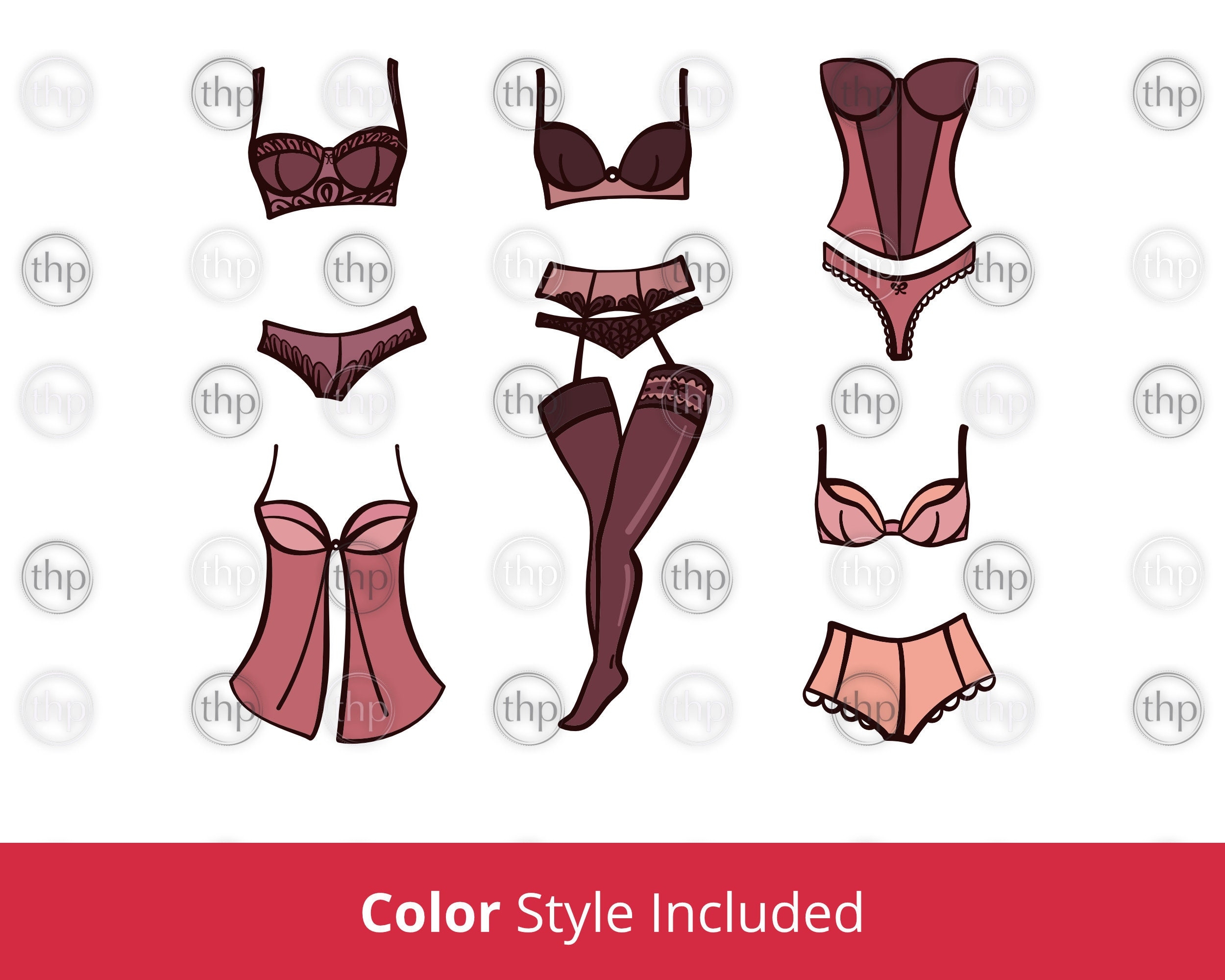 Lingerie SVG Bras Svg Underwear Svg Panties Svg Women s Lingerie Svg Bridal Shower Svg Beauty Clipart Lingerie Cut Files EPS PNG Etsy
